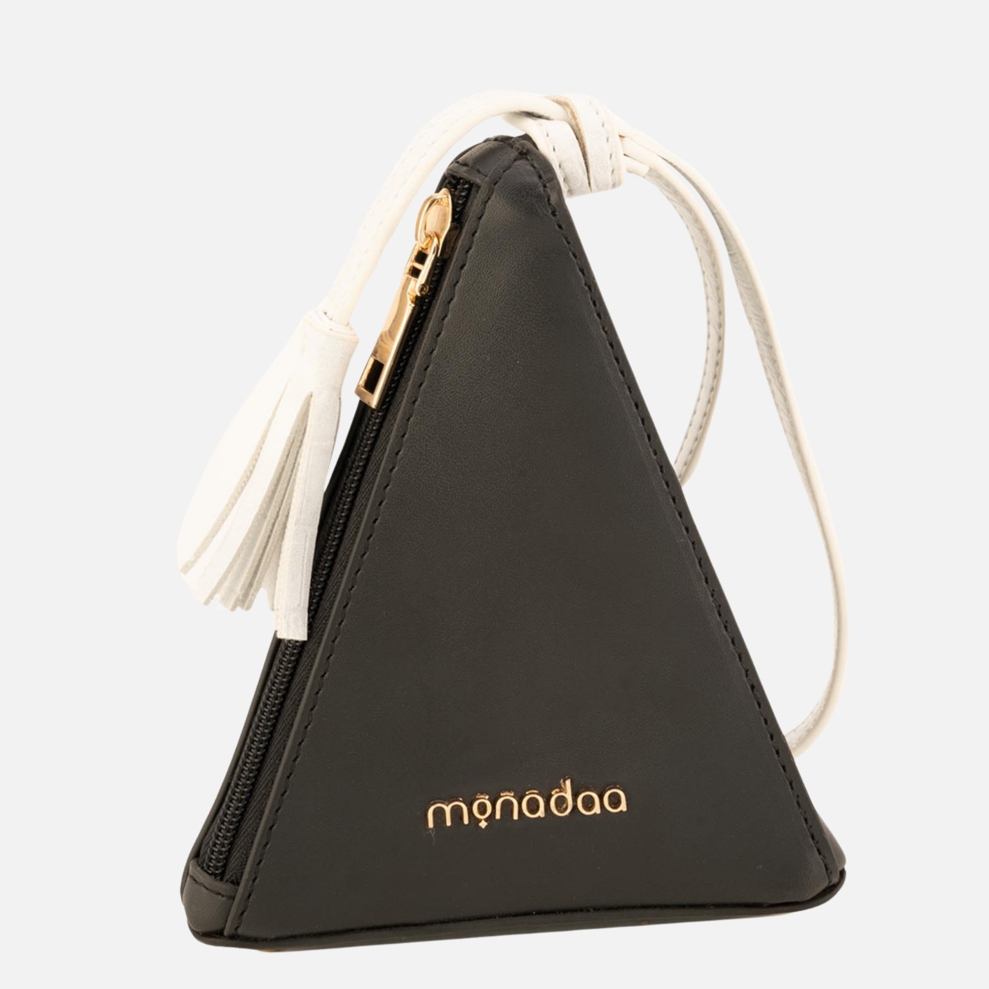 Black Fleur Traingular Bag