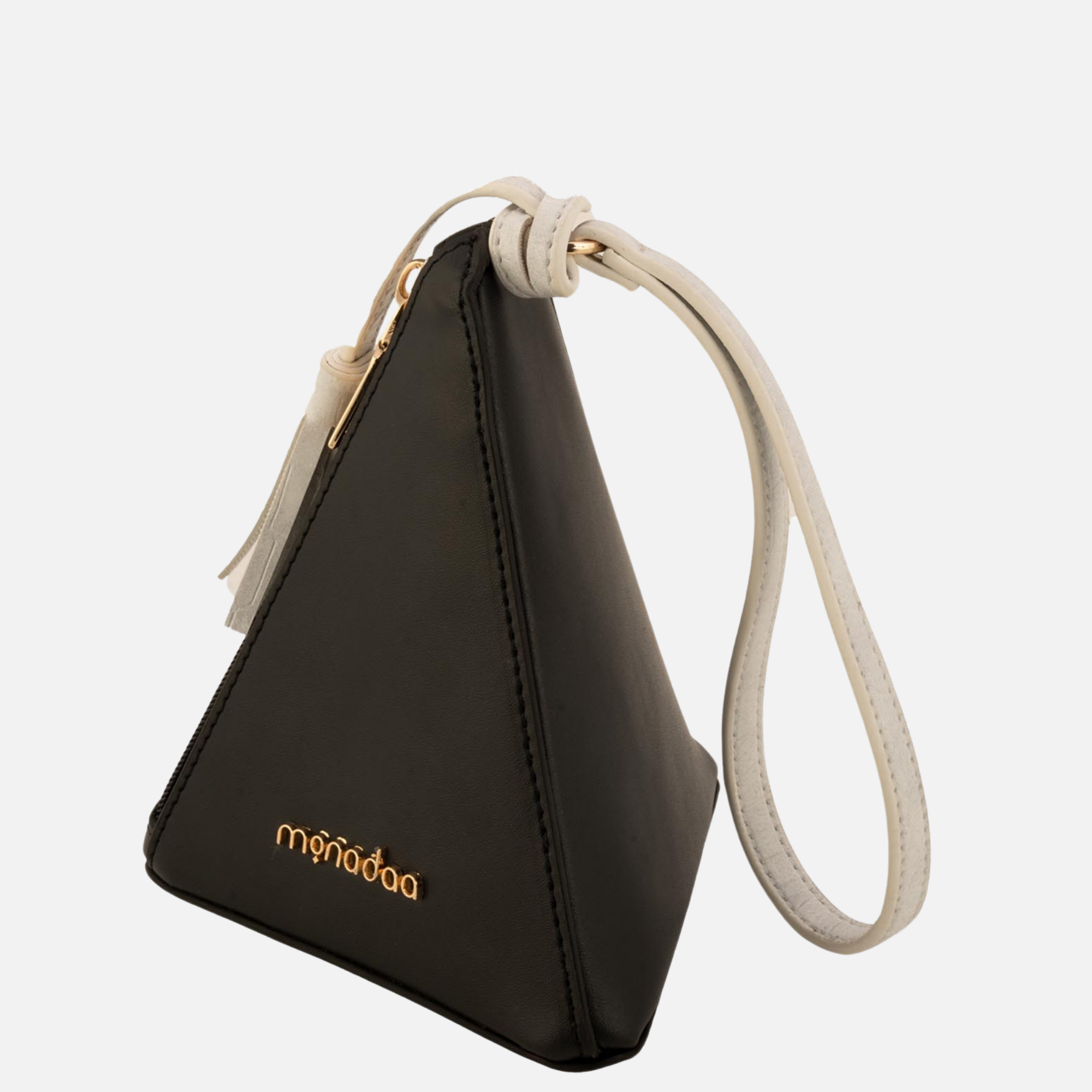 Black Fleur Traingular Bag