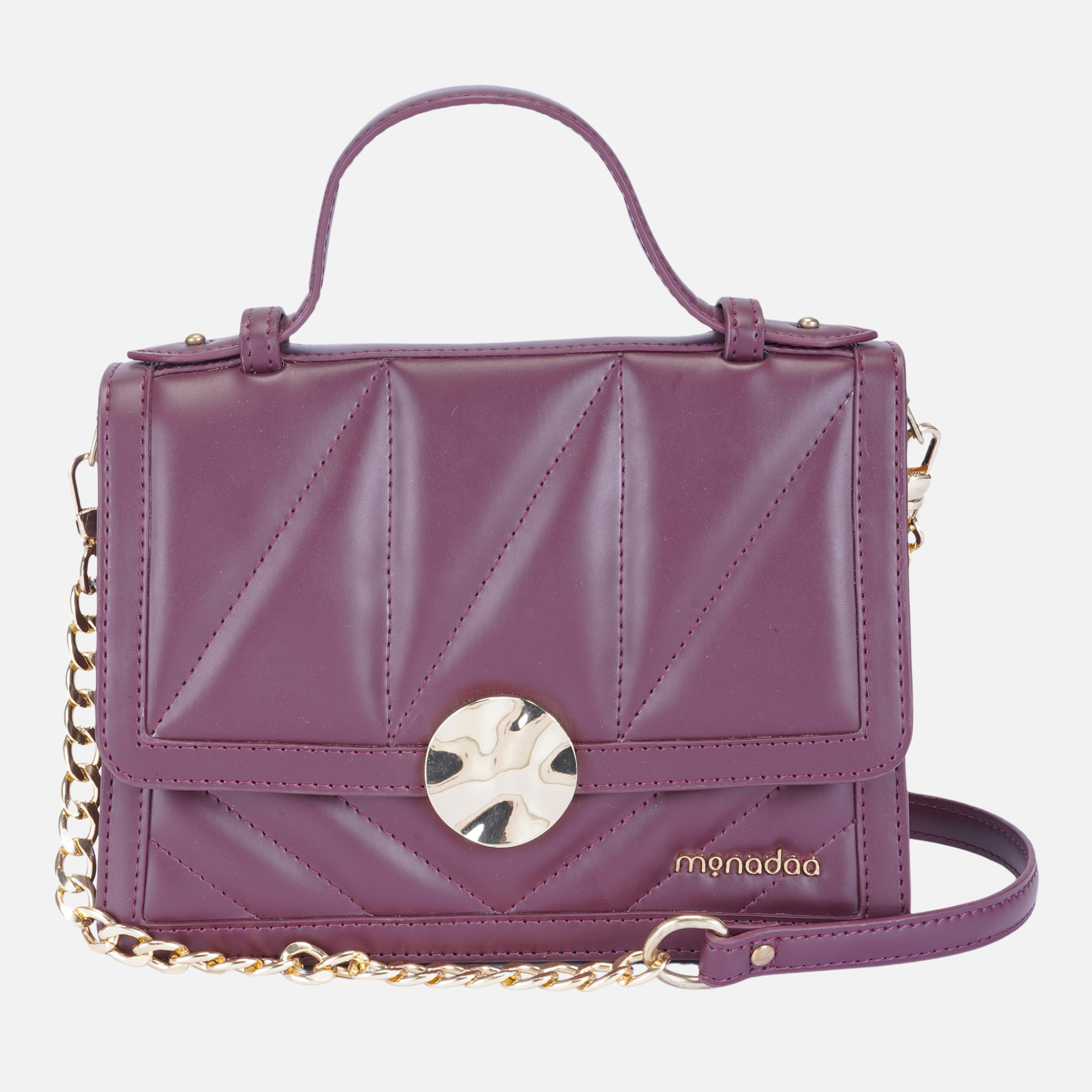 MAROON DARIO HANDBAG