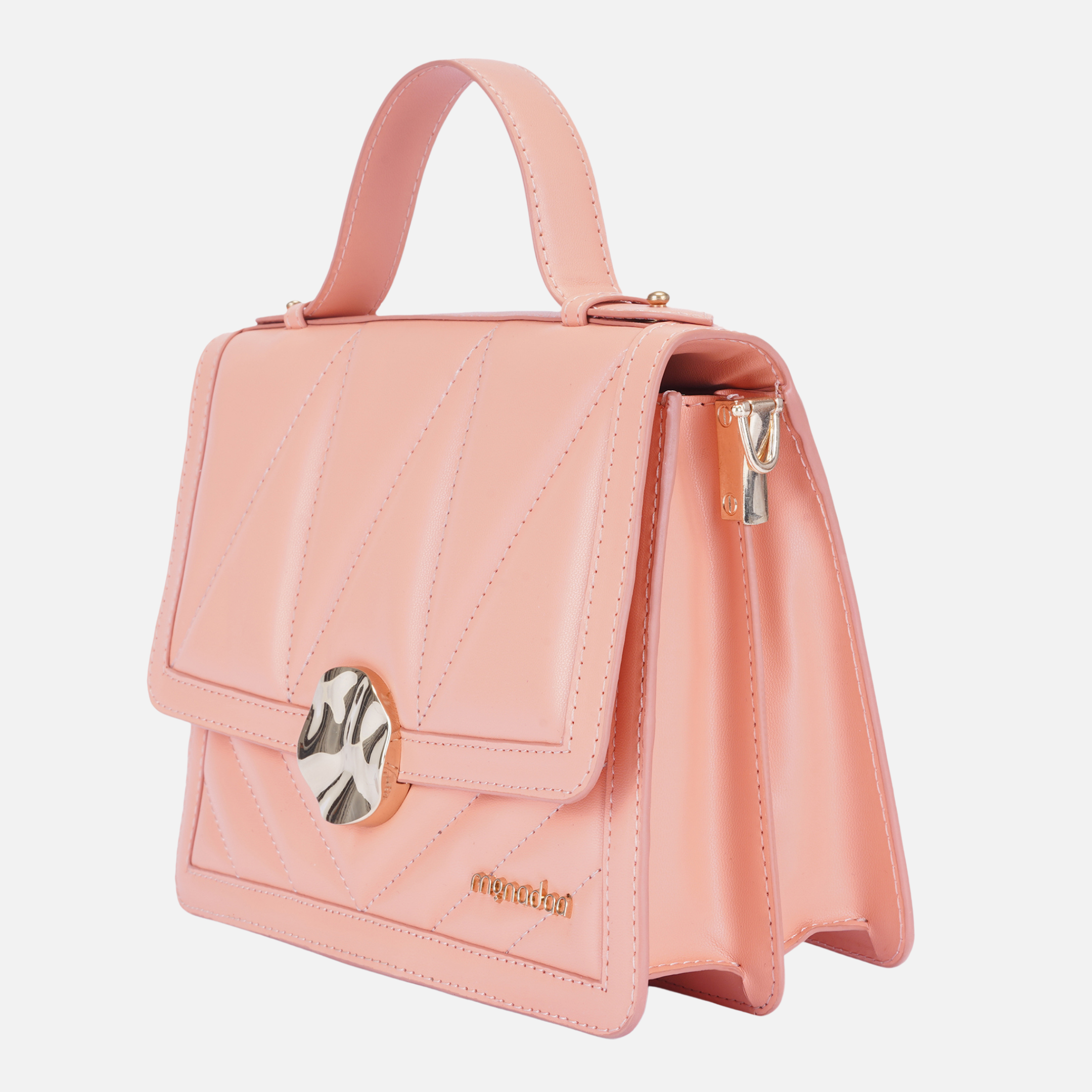 PEACH DARIO HANDBAG