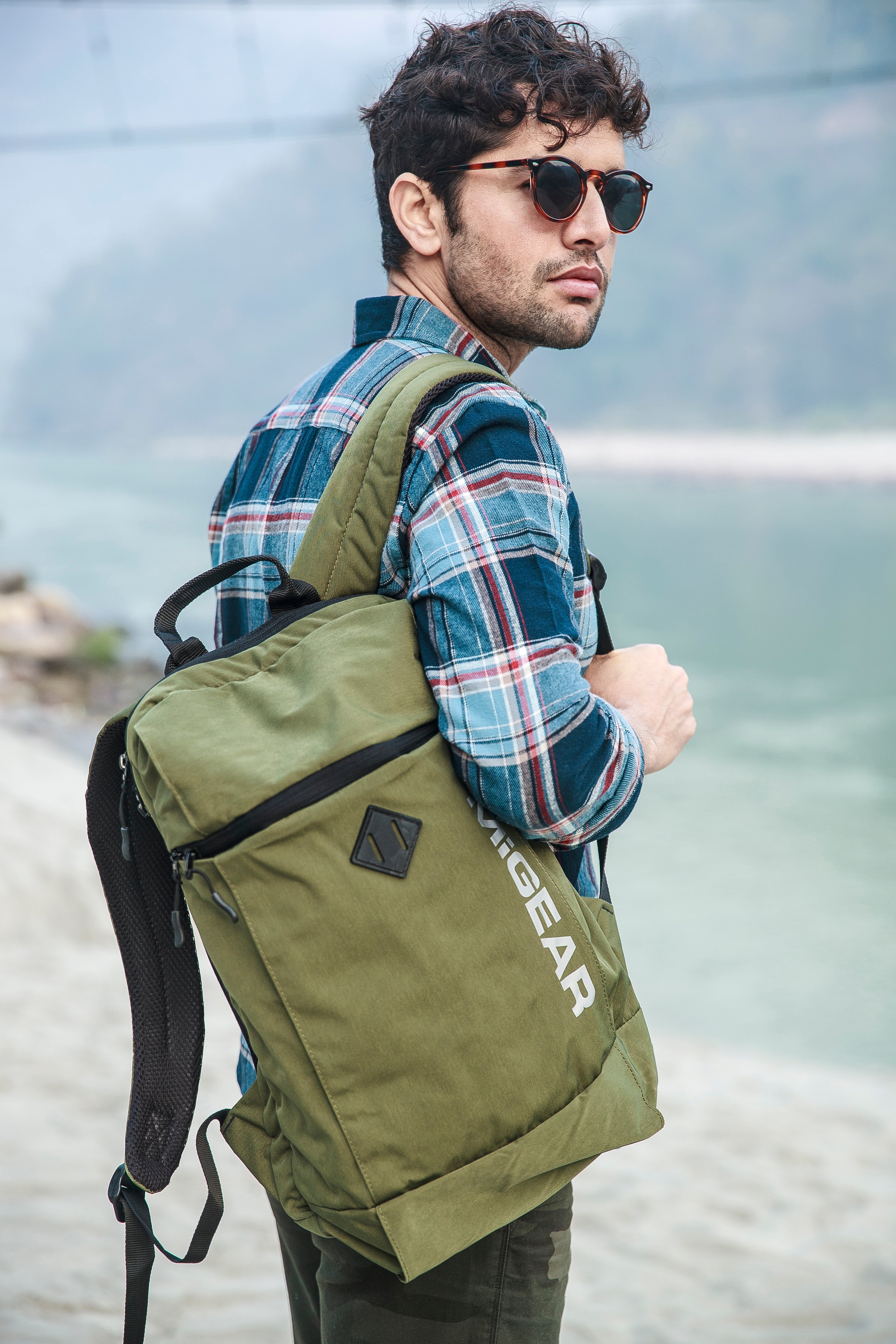 Green RoamRider Backpack