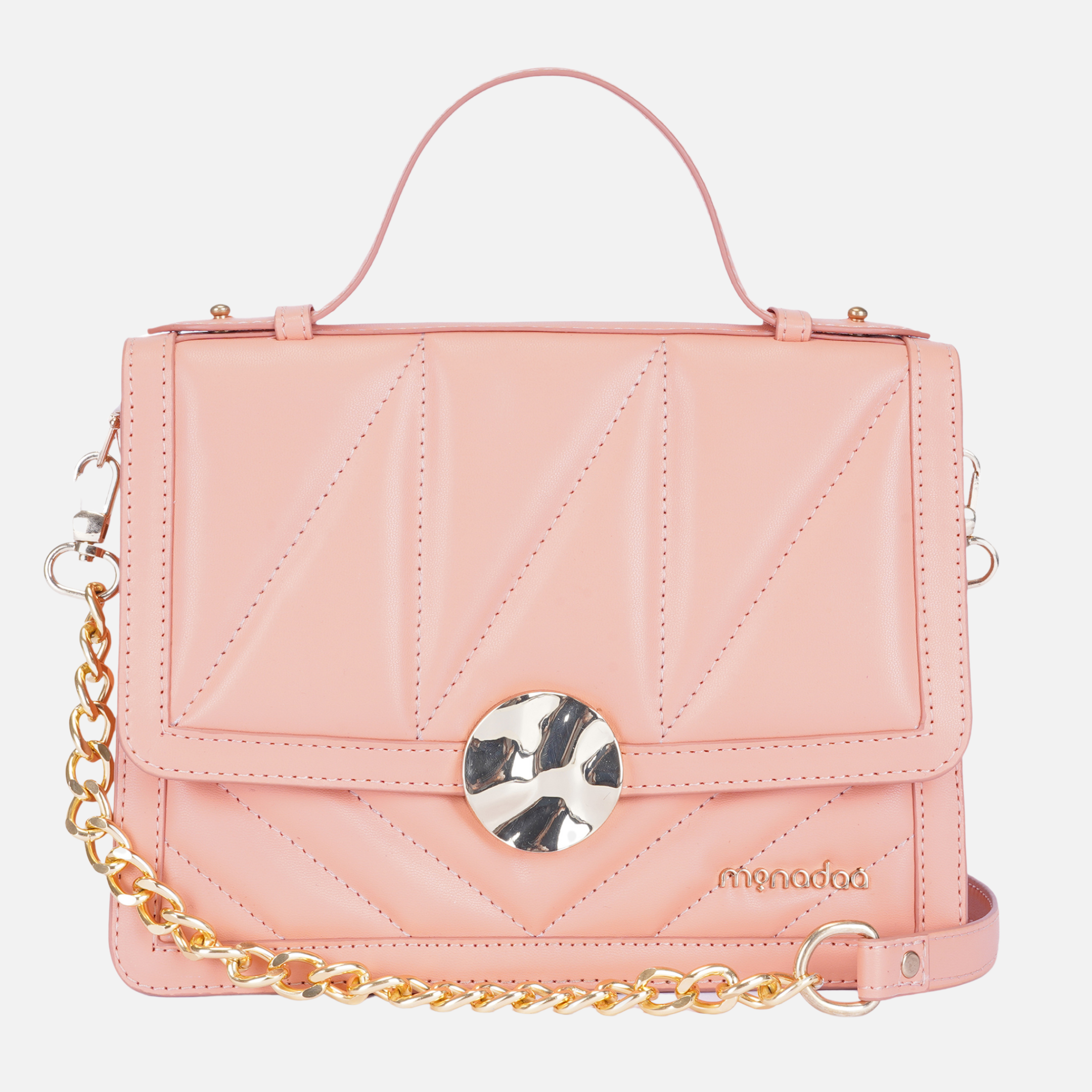 PEACH DARIO HANDBAG