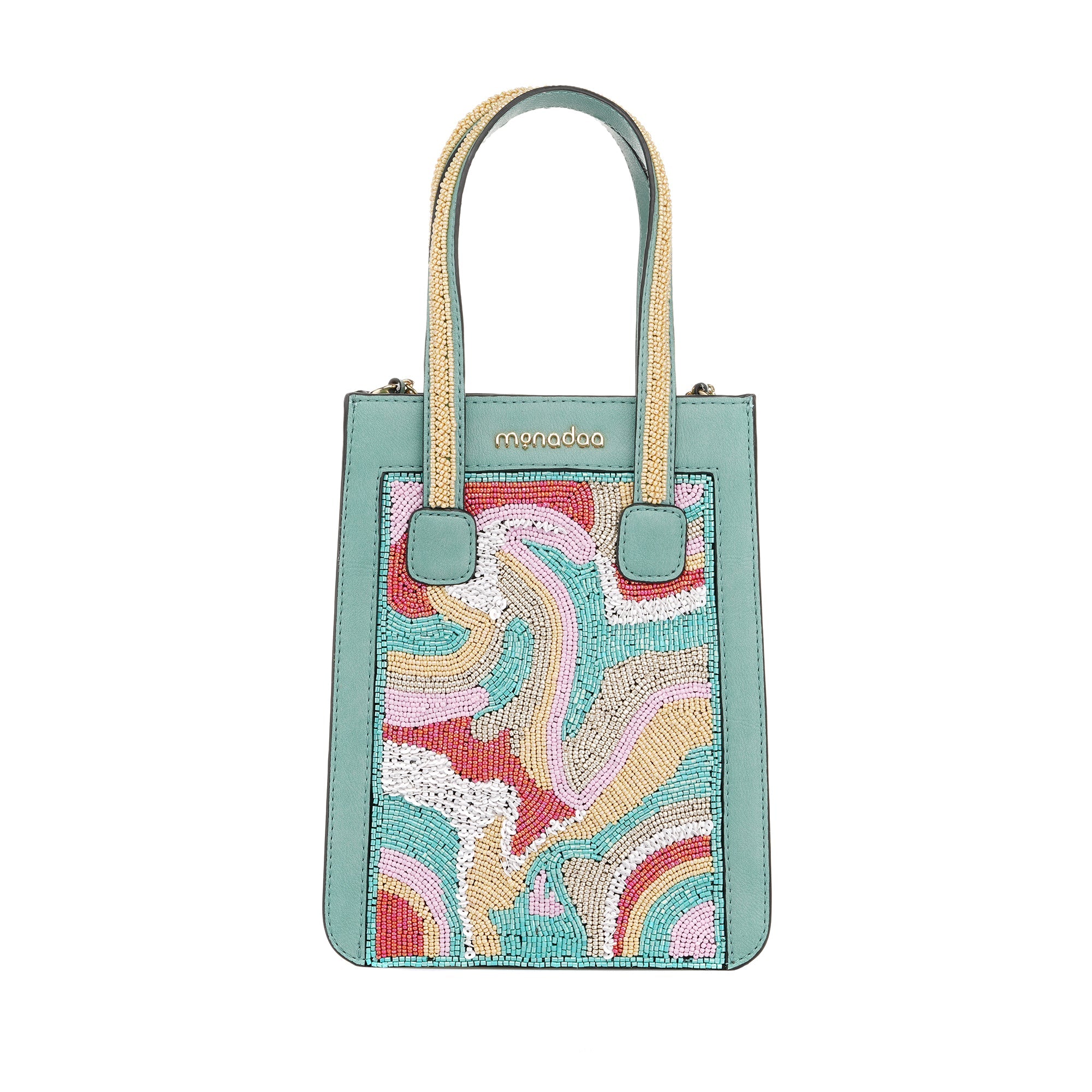 Turquoise Alicia Abstract Mini Bag