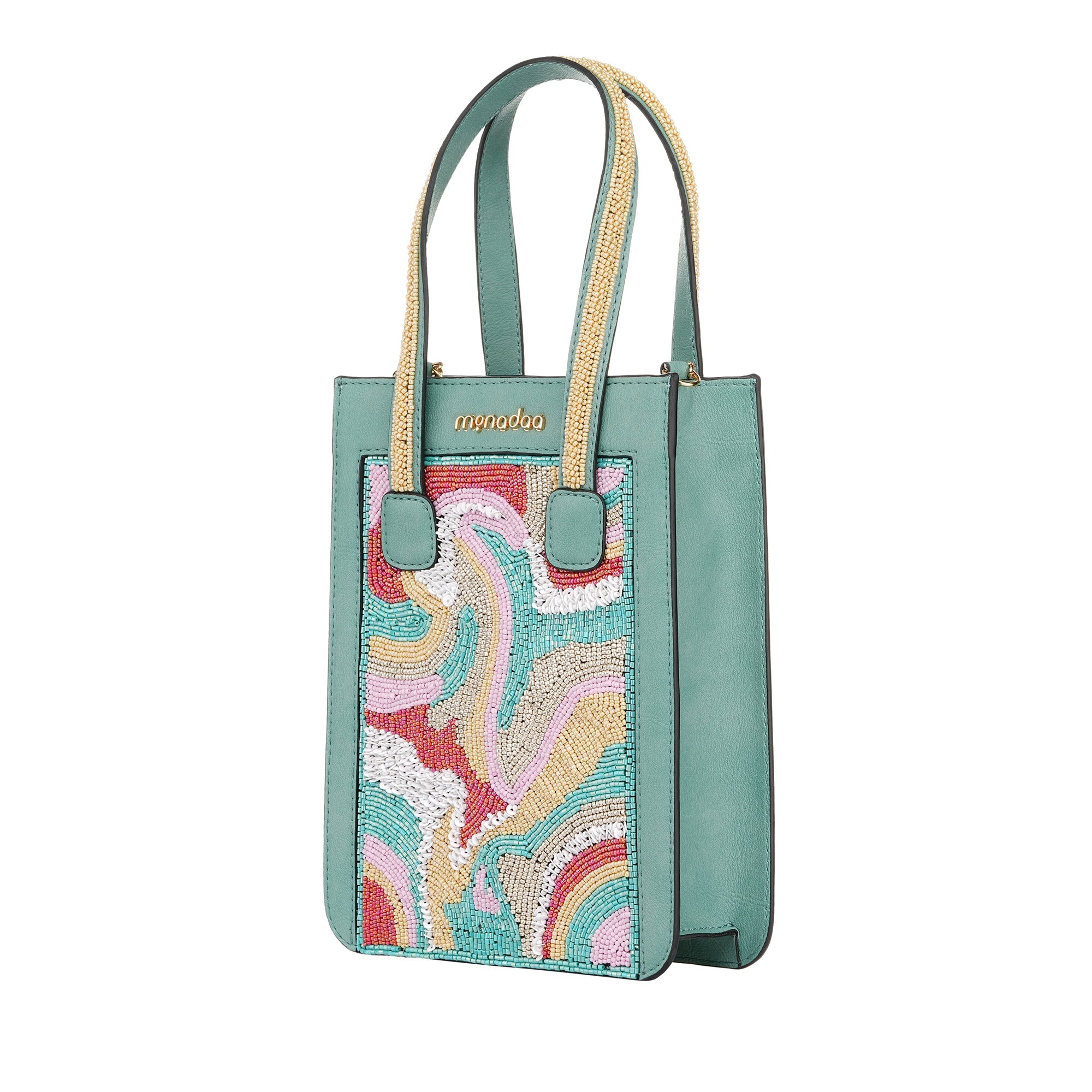 Turquoise Alicia Abstract Mini Bag