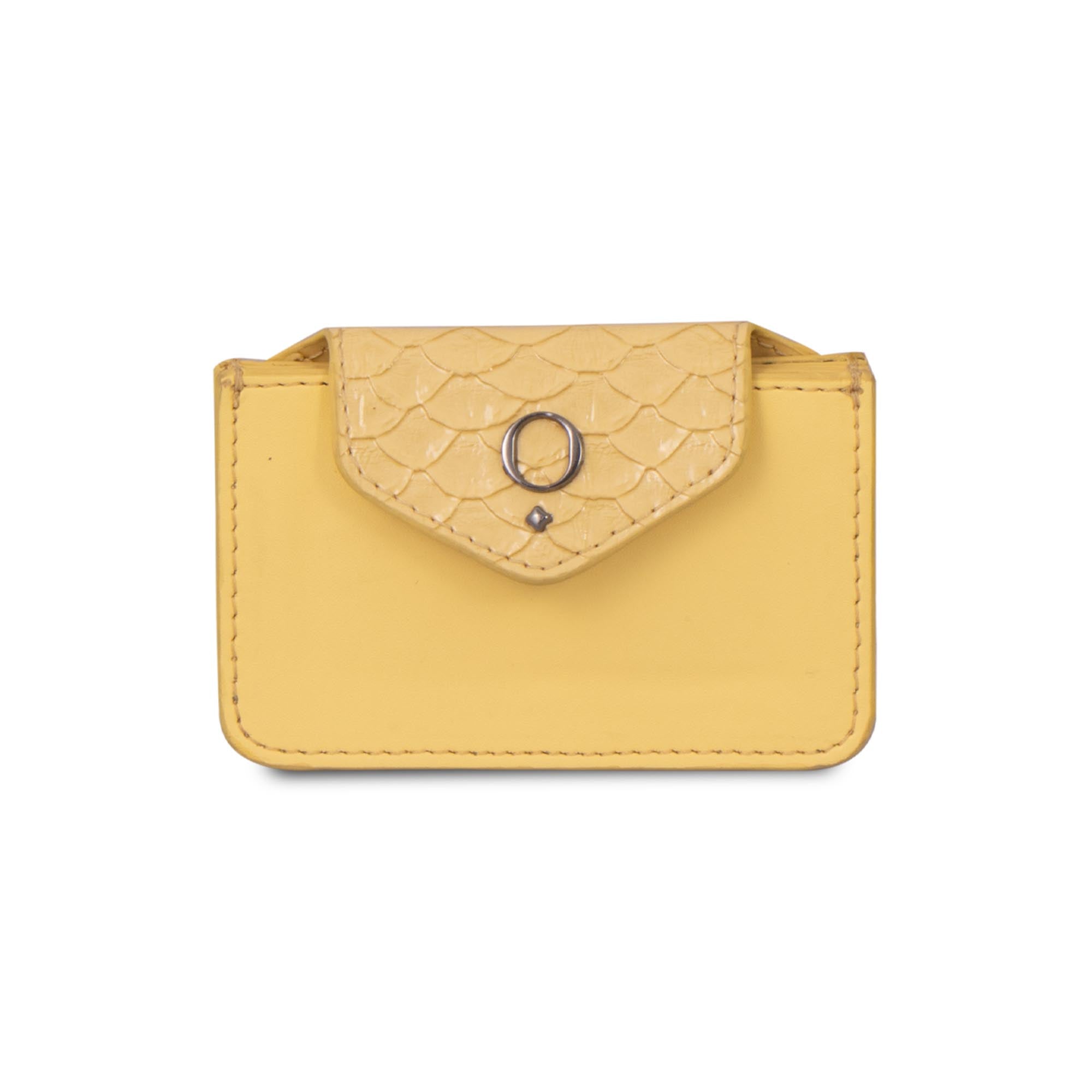 Yellow Claire Card Holder