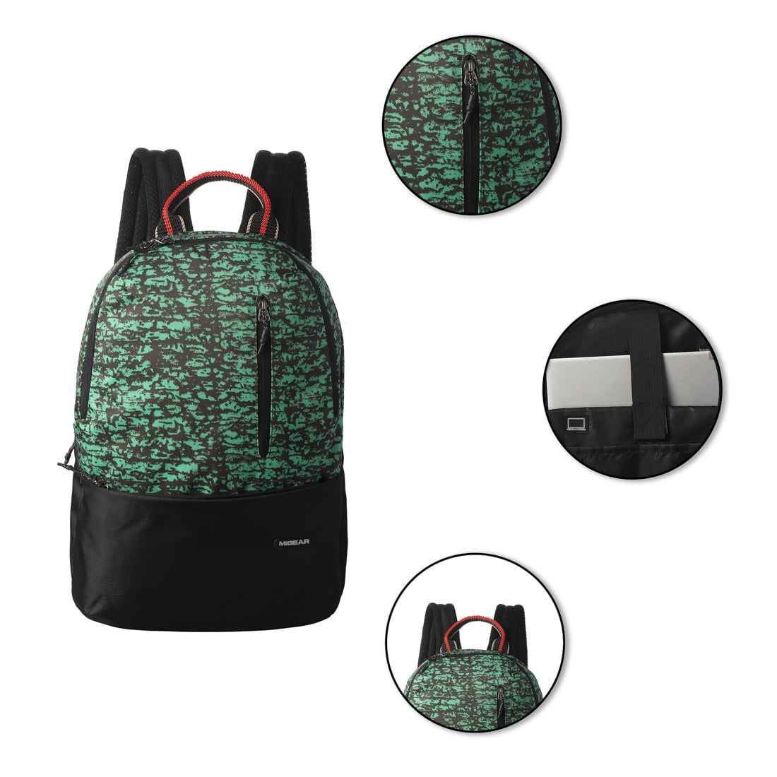 Green Abstract Commuter Backpack