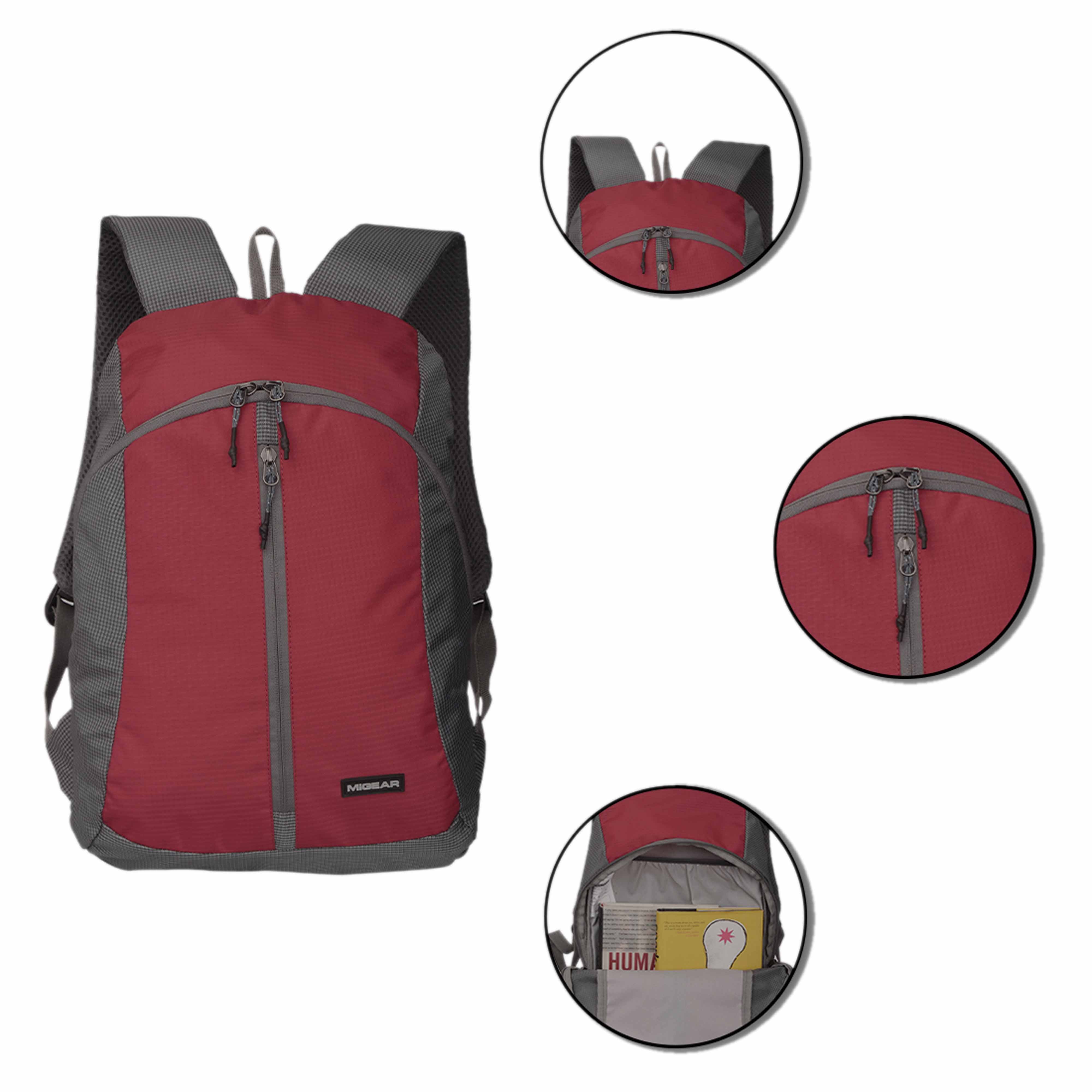 Maroon The Entice Laptop  Backpack
