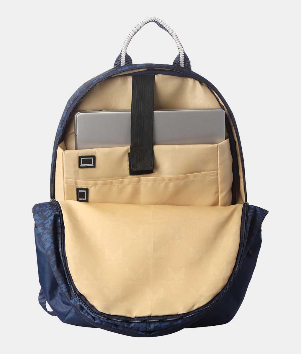 Navy Abstract Commuter Backpack