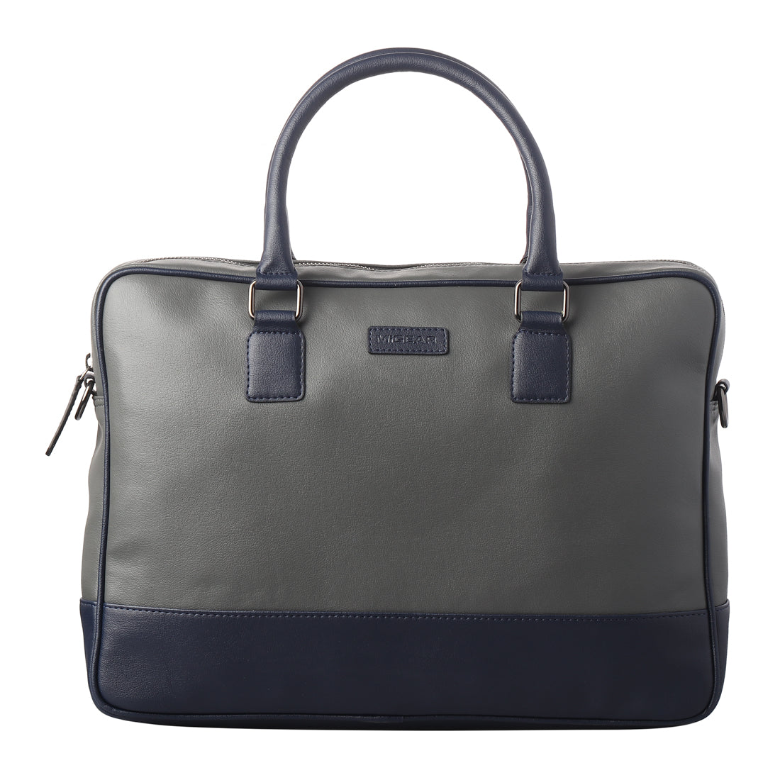 Grey Bi-Hue Messenger Laptop Bag